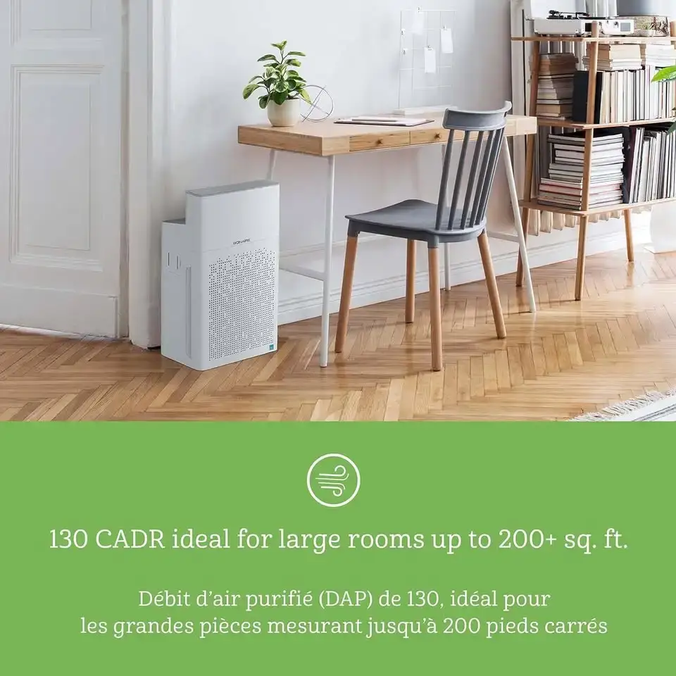 Bionaire Allergen Remover True HEPA Console Air Purifier, White - photo 4