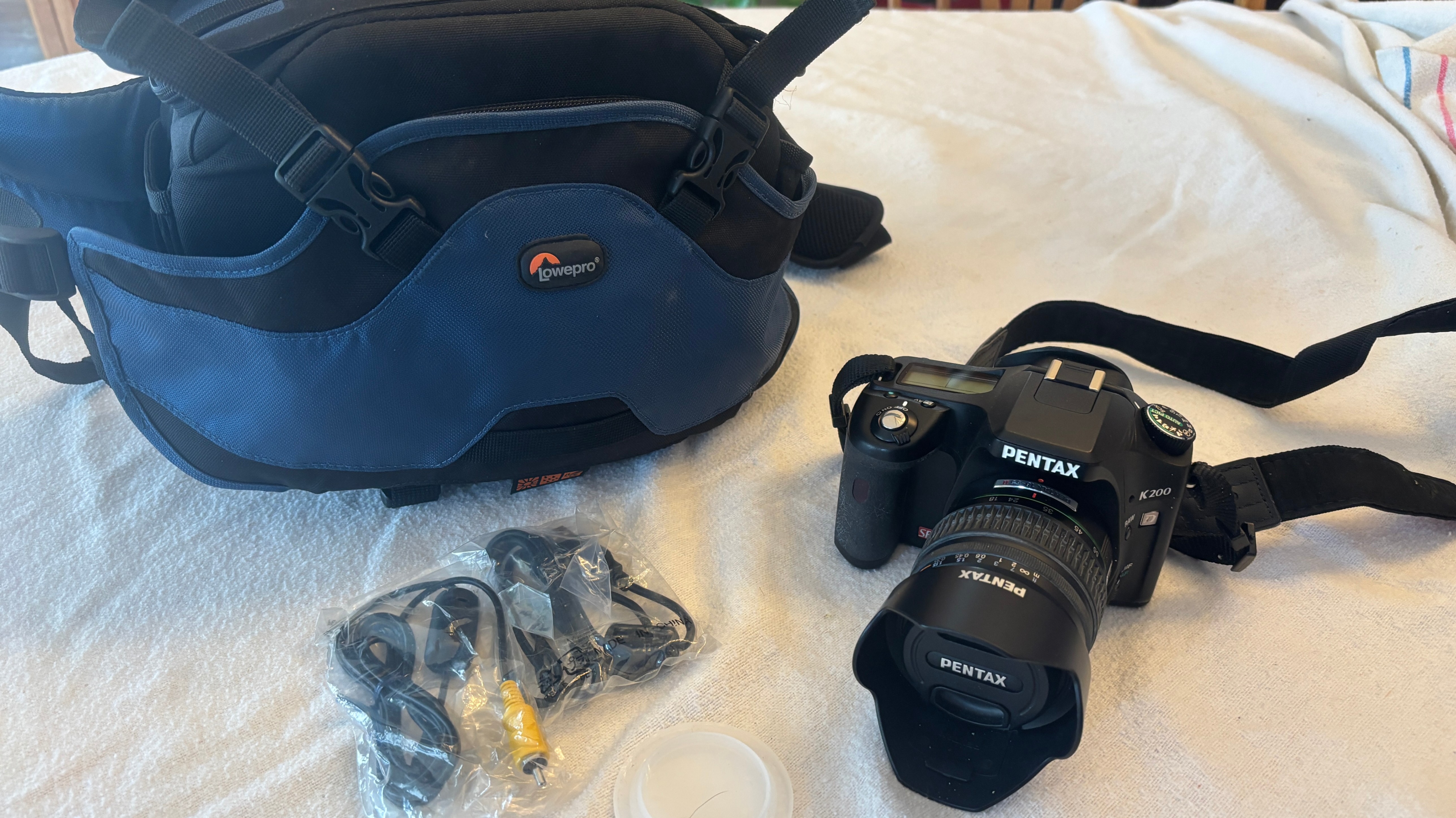 Pentax K200 Digital Camera with Lowepro Bag