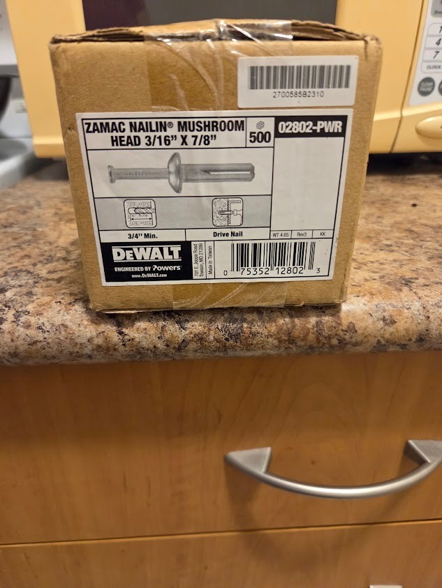 DeWalt ZAMAC NAILIN Anchors