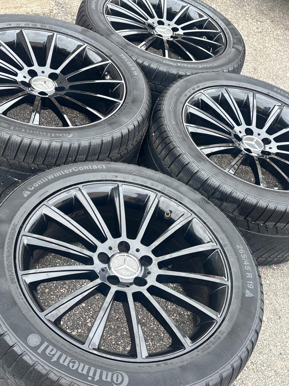 19"Merc S Class/CL staggeredAMG reps(5x112)+Continental Snows - photo 2