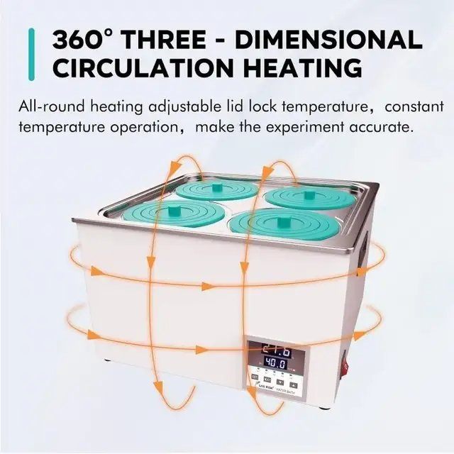 LAB FISH BHS-4 Lab Water Bath, 12L Digital Thermostatic Heater - photo 2