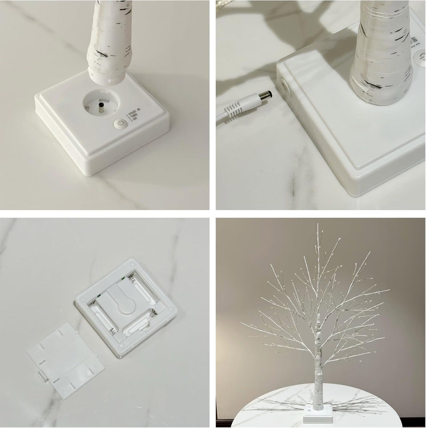 144 LED Artificial Tree Lights with Timer, DIY Birch - photo 5