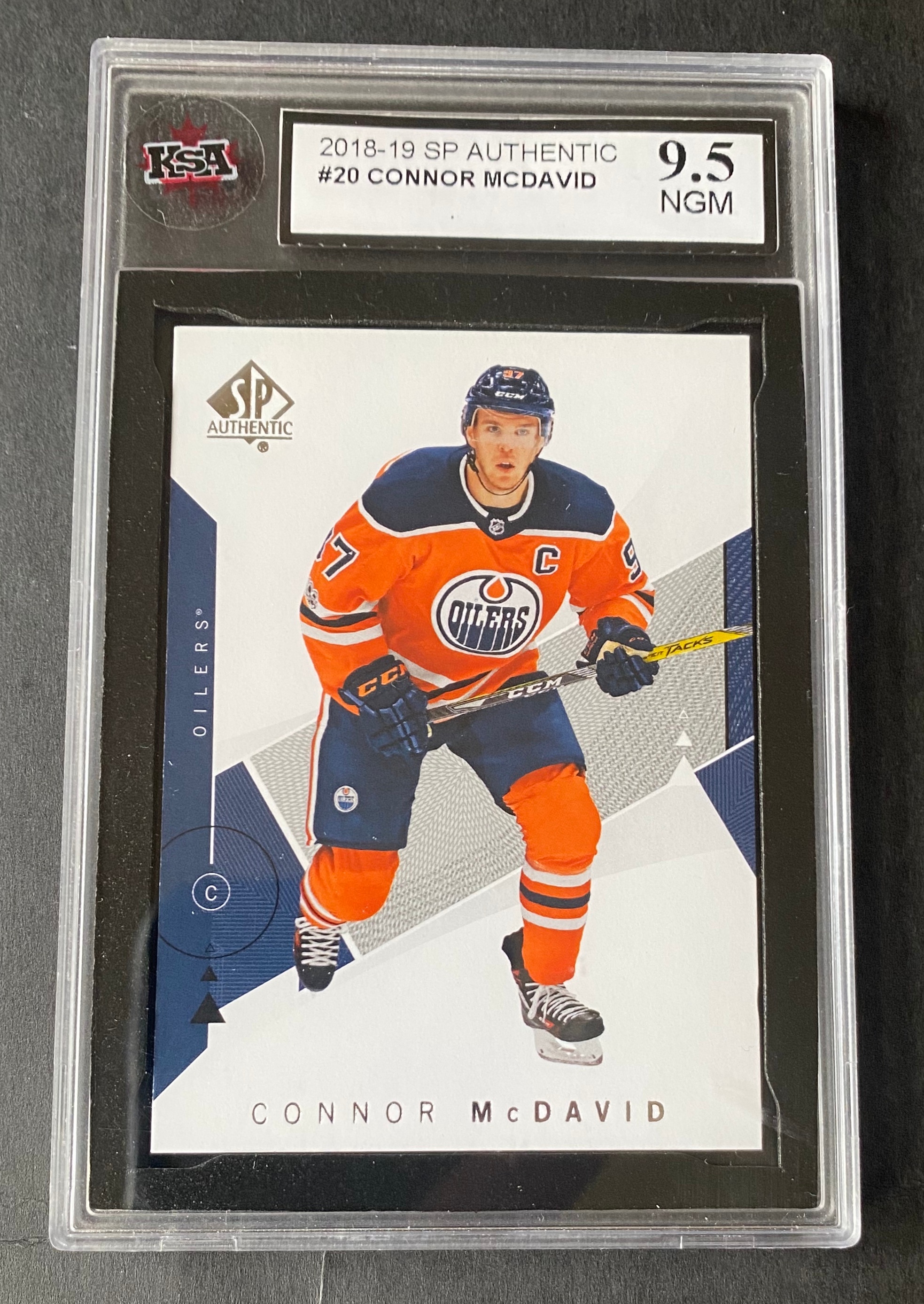 2018 Edmonton Oilers Connor Mcdavid #20 KSA 9.5