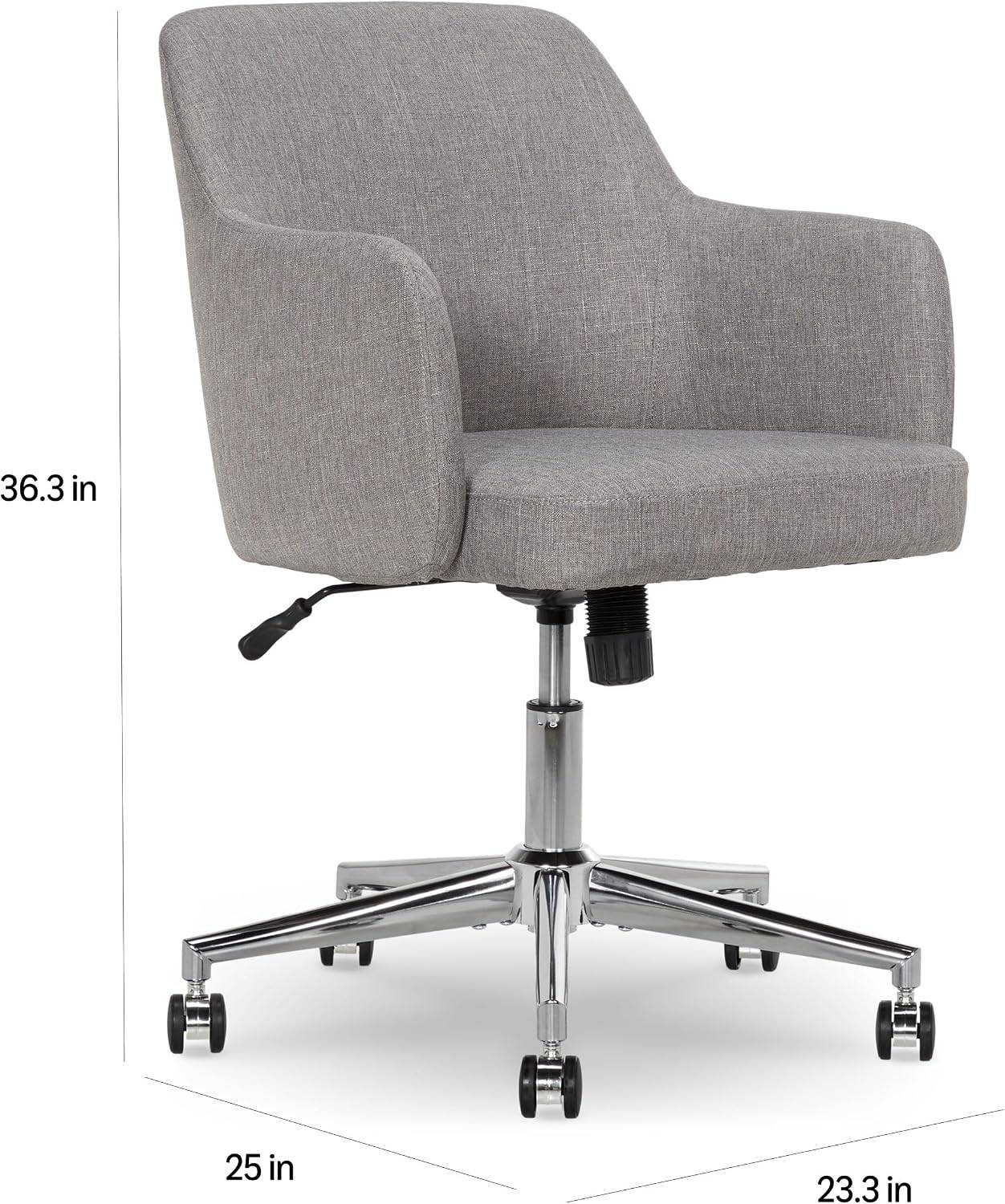 Gray Adjustable Swivel Office Chair – Good Condition - photo 2