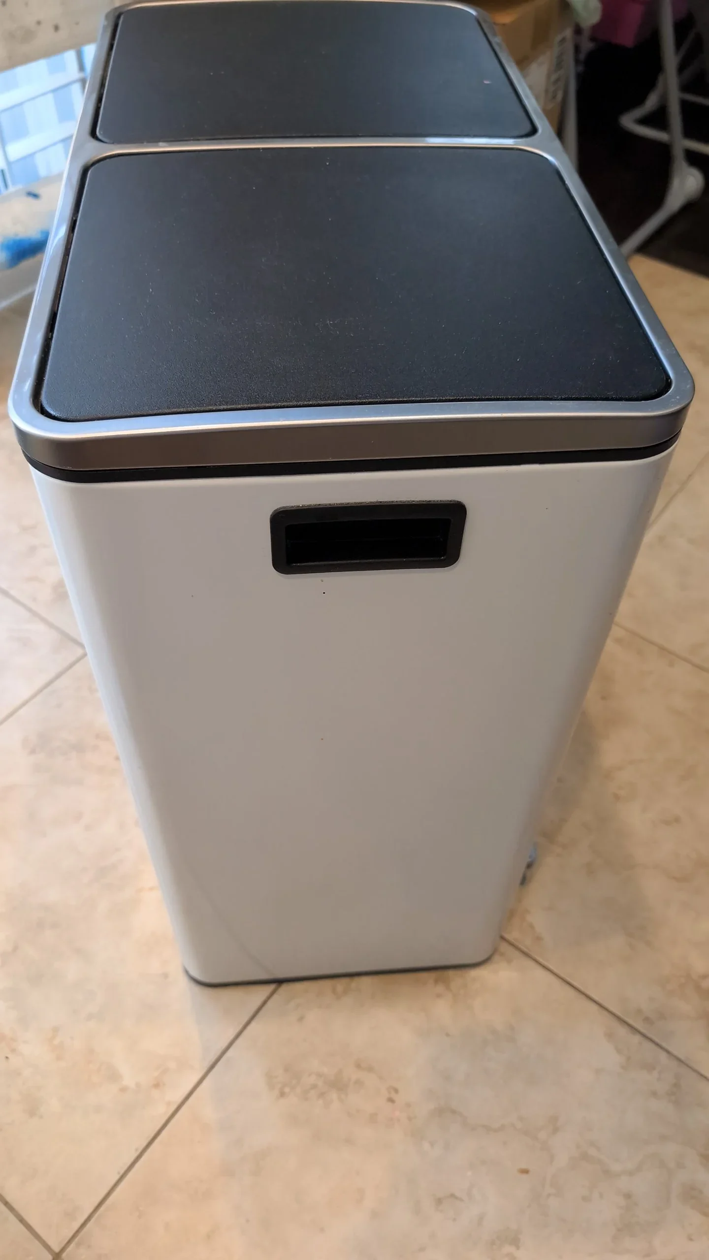 Dual Compartment Step Recycling Trash Can