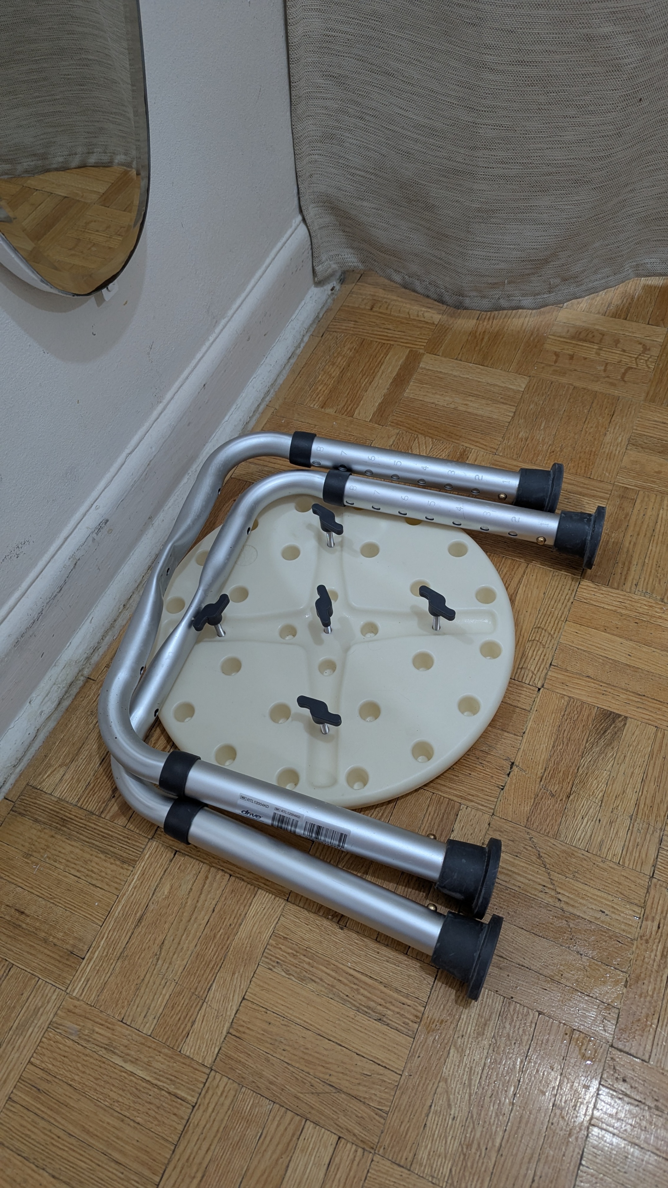 Backless Adjustable Height Chair Compact Stool Aluminium Portabl - photo 3