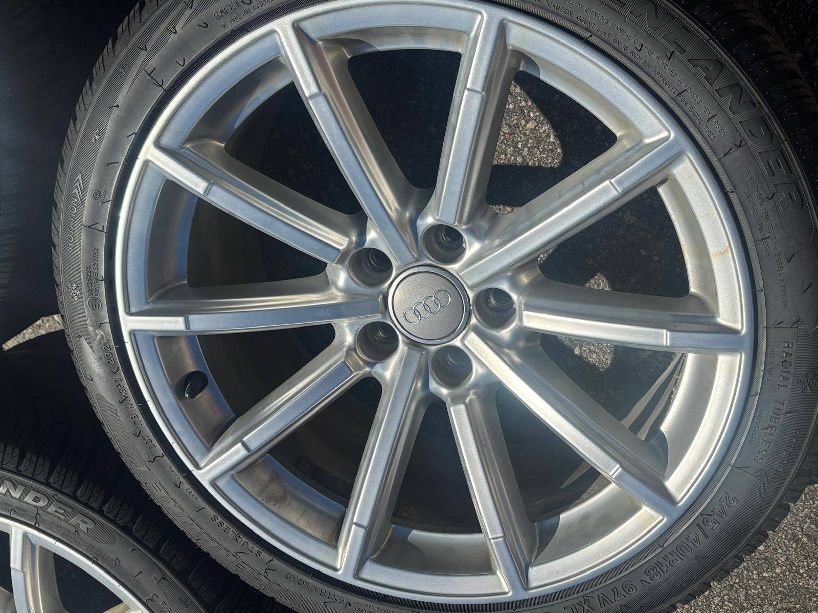 OEM 18"Audi A4/ A5/ TT rims (5x112)+245/40/R18 Grenlander Snows - photo 5