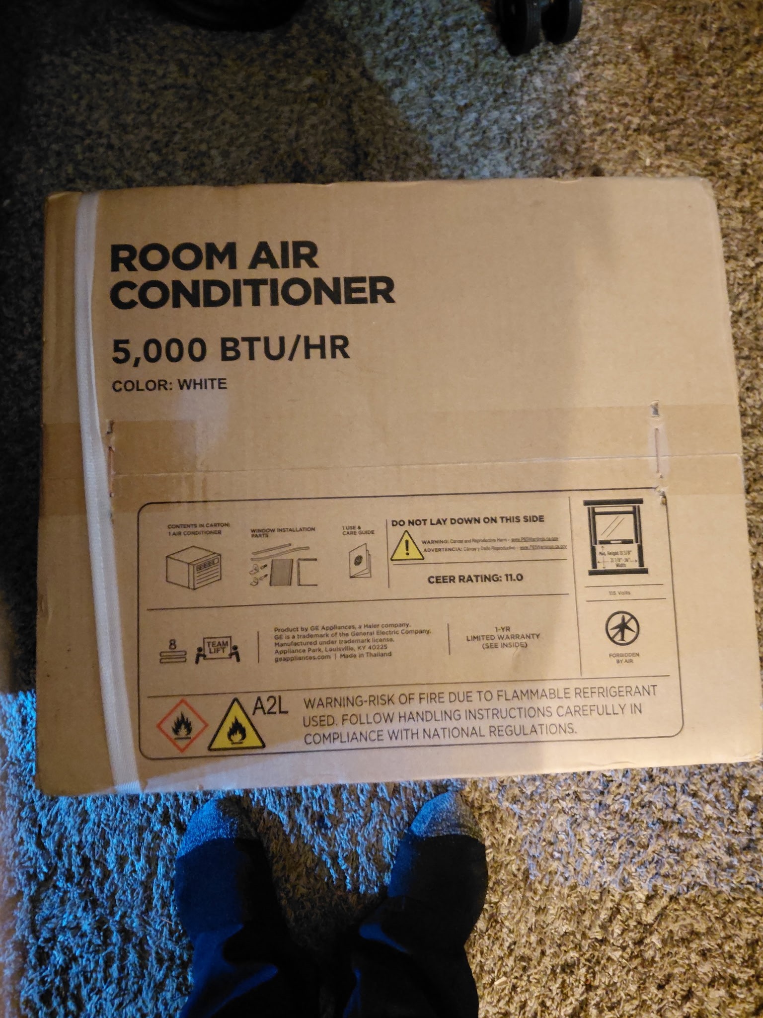 GE Appliances Room Air Conditioner /HR Whit5,000 BTUe - photo 3