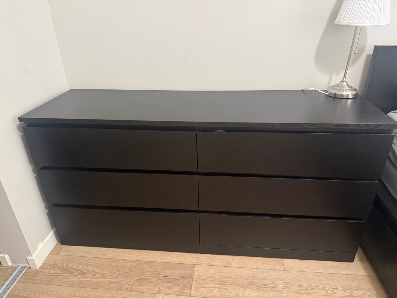 IKEA MALM 6-Drawer Dresser (Black-Brown)