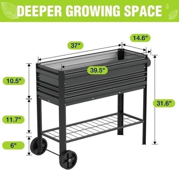 NEW-37in Galvanized Raised Garden Bed - photo 3