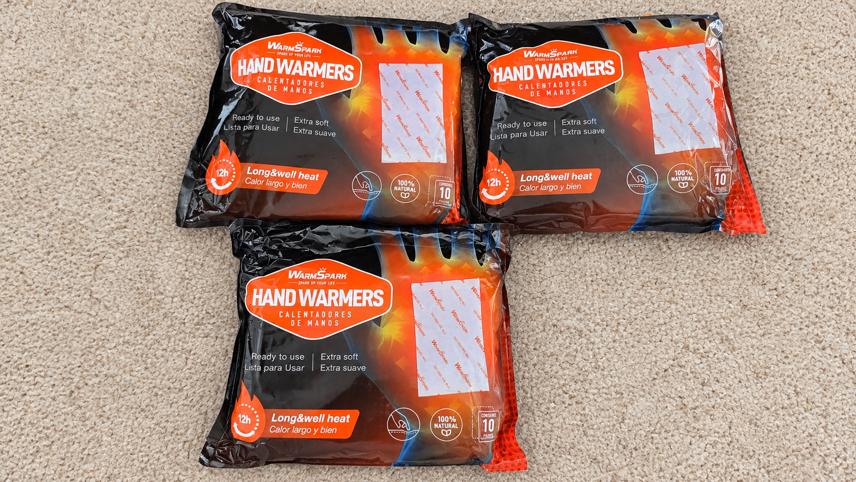 WarmSpark Air-Activated Hand Warmers (10 Pairs/Pack)