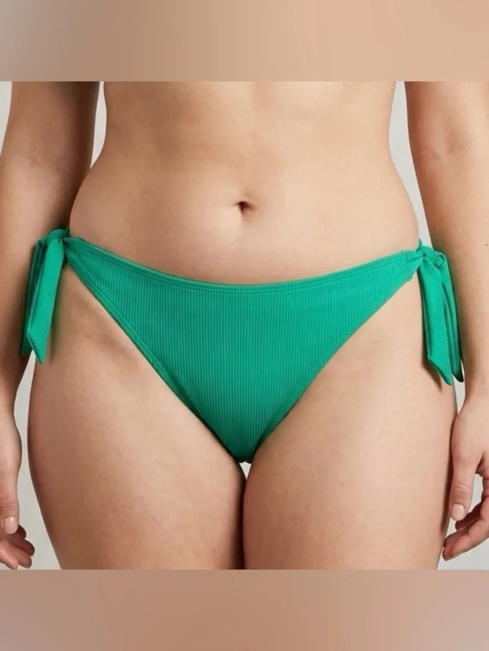No Boundaries Ribbed Side Tie Swimsuit Bikini Bottoms Size XL