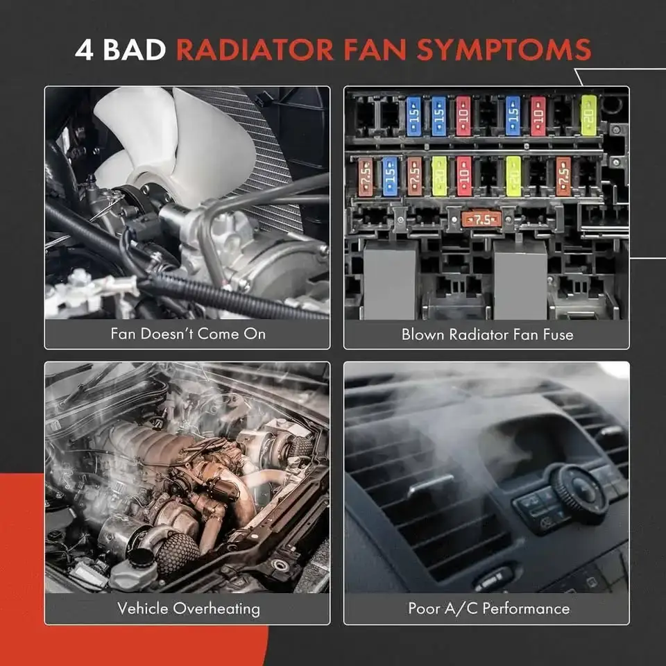A-Premium Engine Radiator Cooling Fan Assembly - photo 4