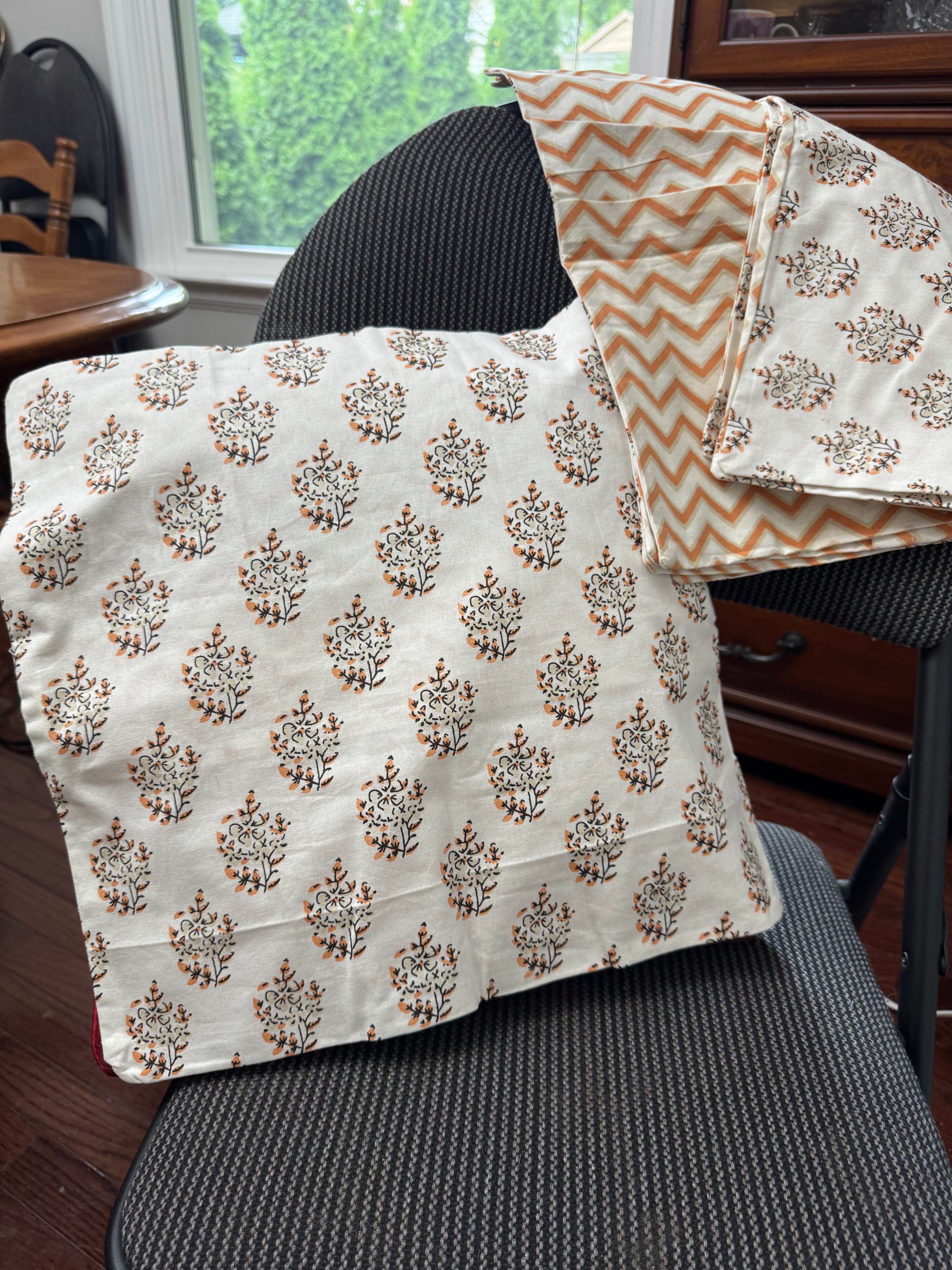 Set of 5 • New Cotton Reversible Cushion Covers • Steal Deal!