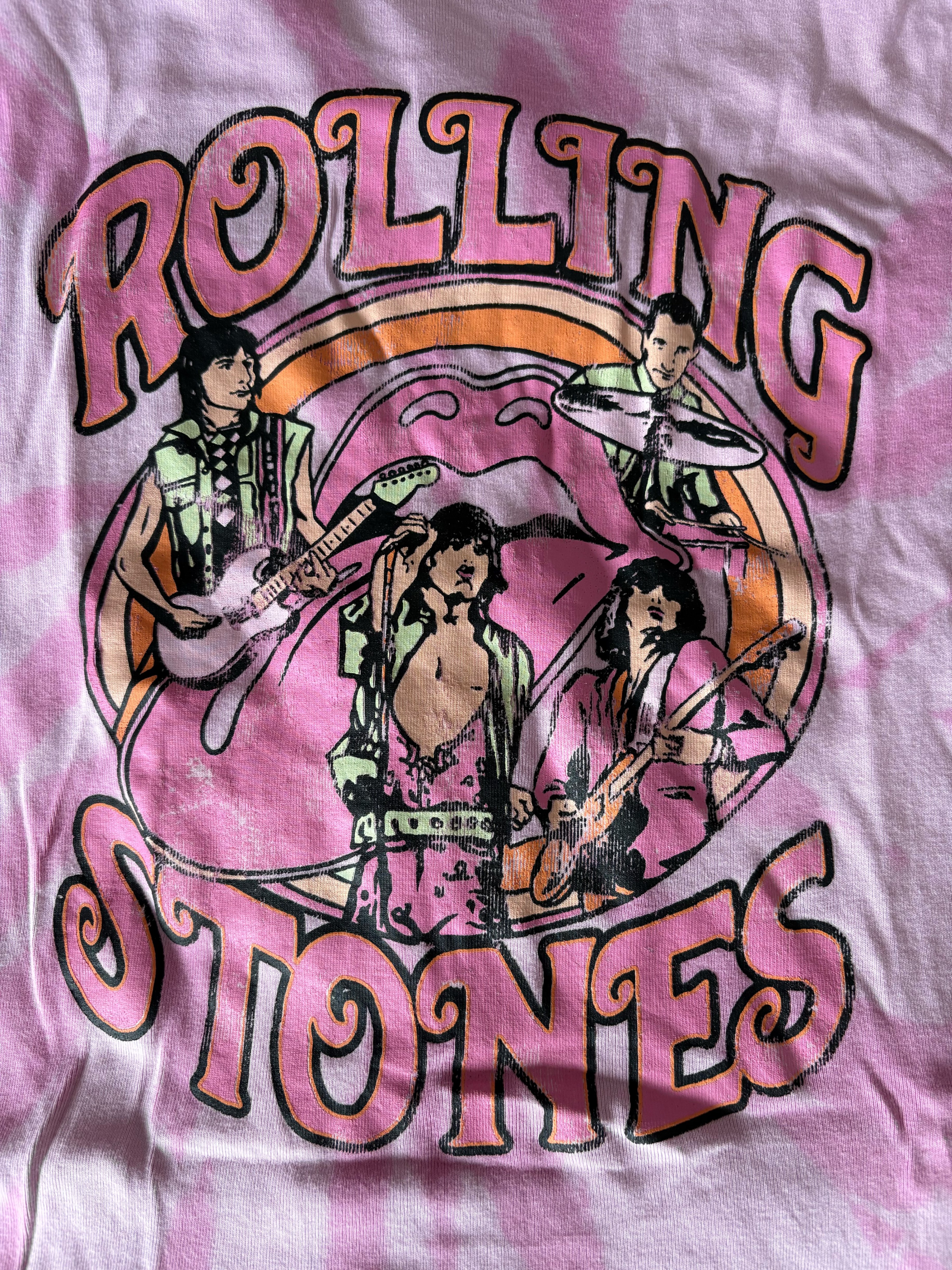 Unique pink Rolling Stones shirt - photo 2