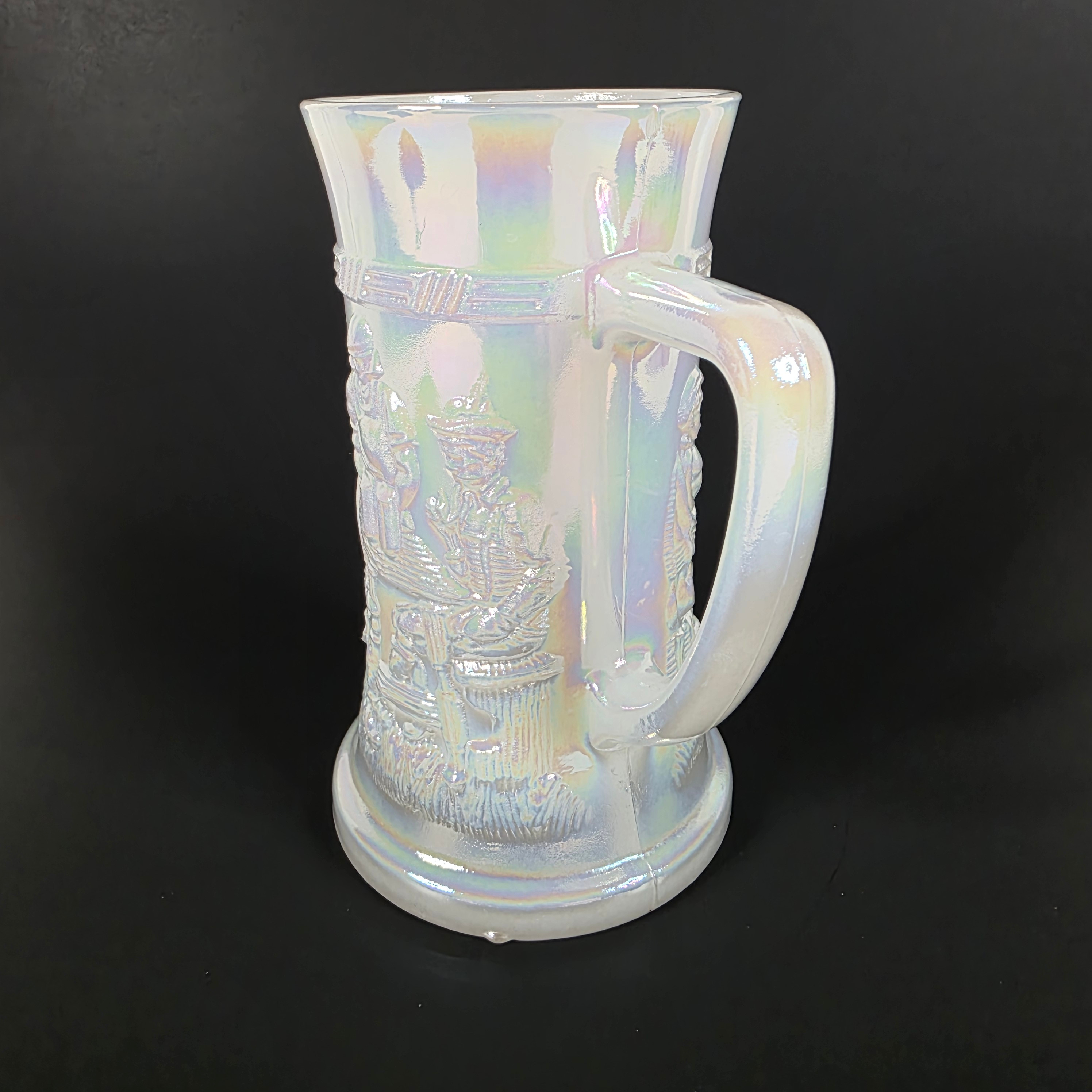 Vtg Federal Glass Moonglow Milk Glass Beer Stein Tavern Mug USA - photo 2