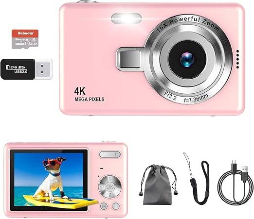 4K Digital Vlogging Camera (Pink) - photo 2