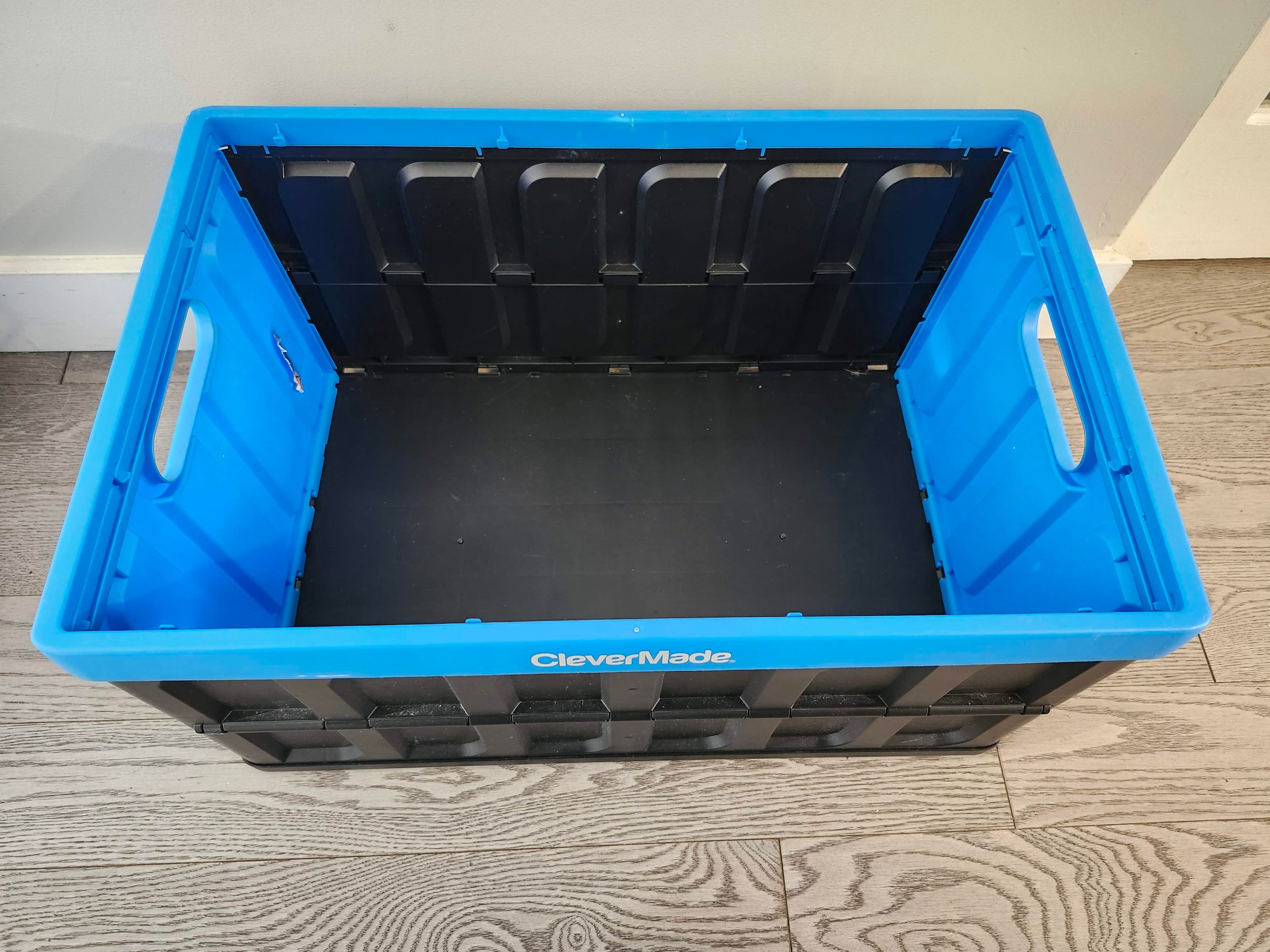 CleverMade CleverCrate 62L Collapsible Storage Crate / Organizer - photo 4