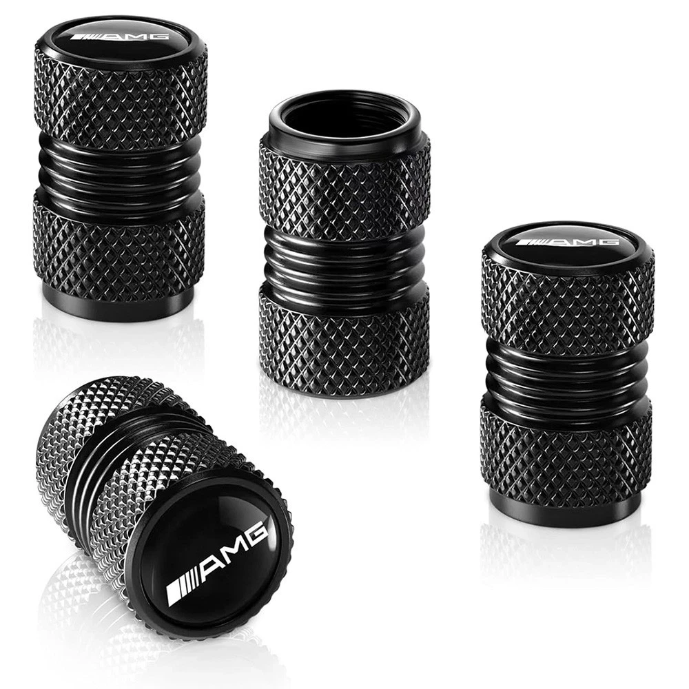 4x AMG Tire Valve Caps
