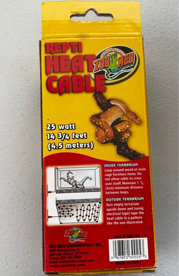 Zoo Med 25 Watt Repti Heat Cable - photo 2
