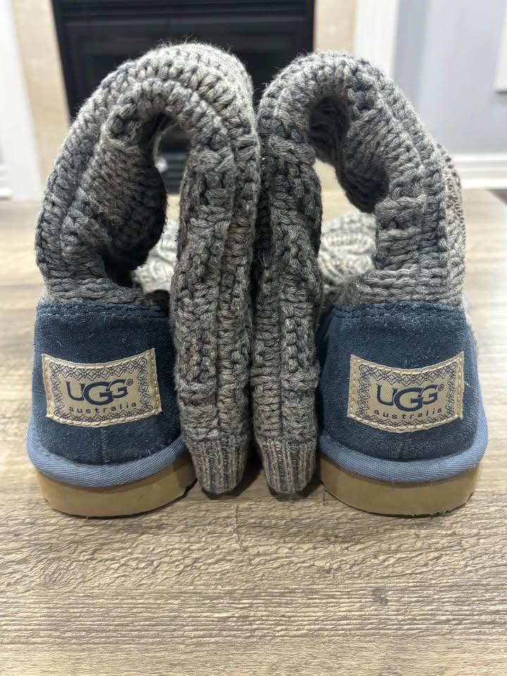 UGG Australia Patchwork Knit Lattice Cardy Tall Boot - US 5 - photo 4