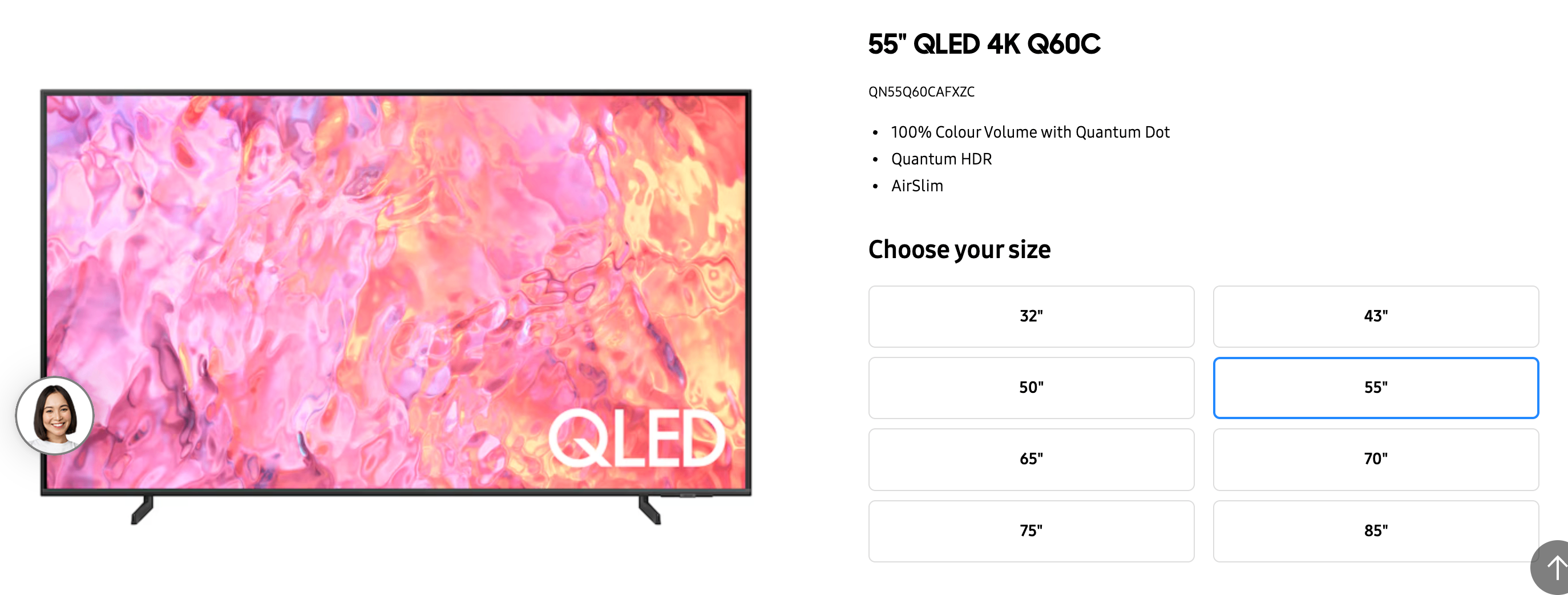 Samsung TV 55" QLED 4K Q60C + Free TV bench - photo 3
