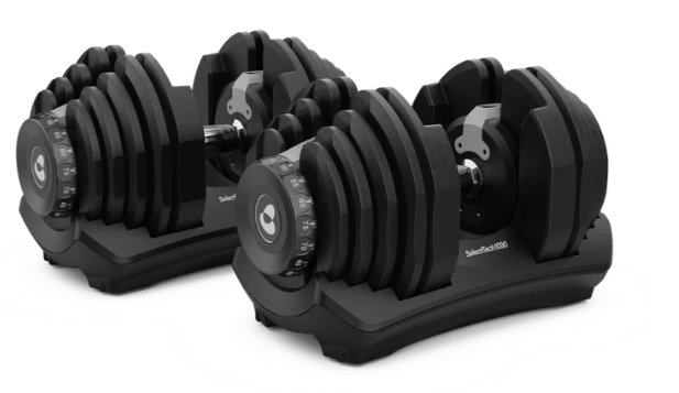 2 Bowflex SelectTech 1090 Adjustable Dumbbells