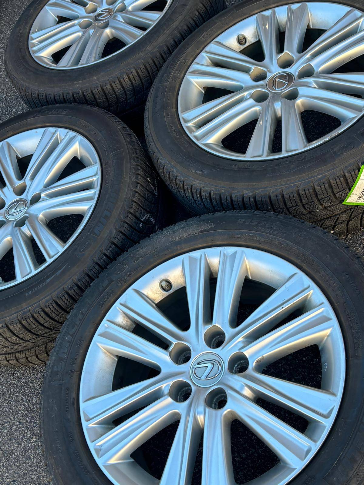 OEM 17”Camry/Lexus ES rims(5x114)+215/55/R17 Michelin snows+TPMS - photo 4