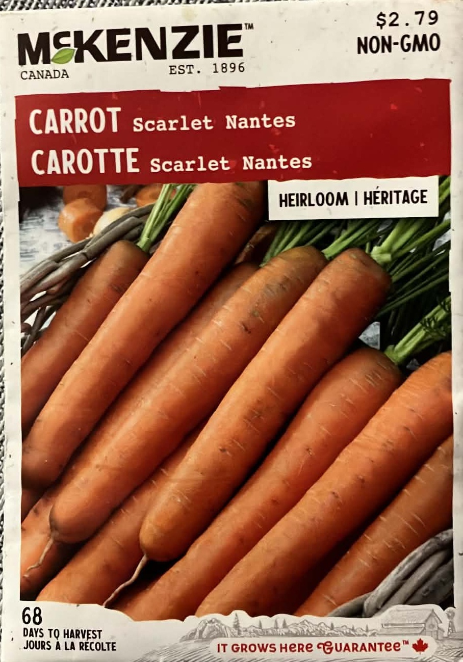 Carrot Scarlet Nantes Seeds