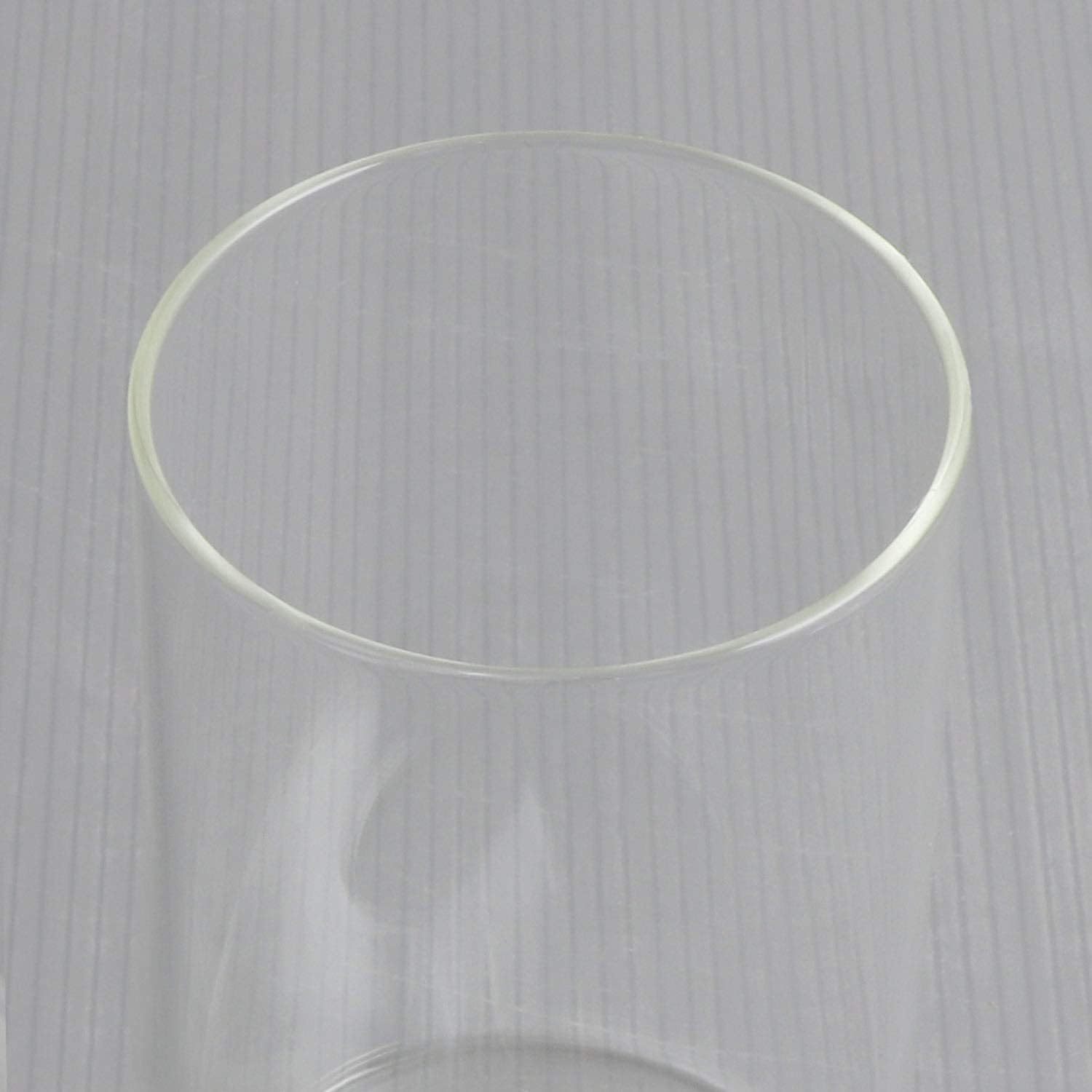 Brand New 3 Pack Clear Glass Cylinder Light Shade Replacements - photo 4