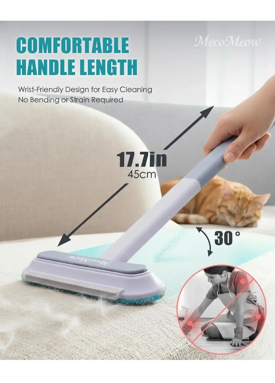 MecoMeow Pet Hair Removal Brush - photo 3