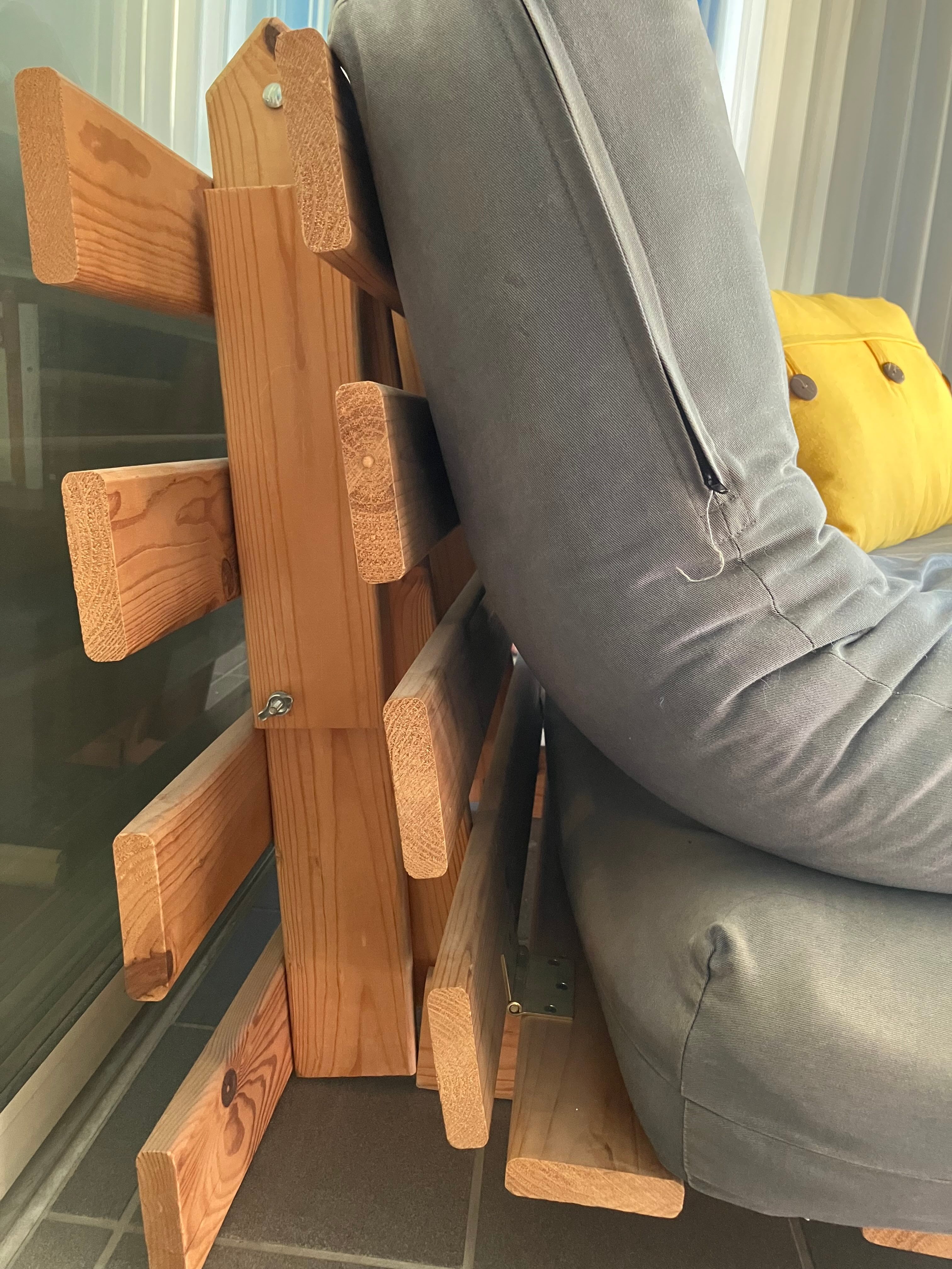 Single bed/lounge chair convertible futon - photo 4