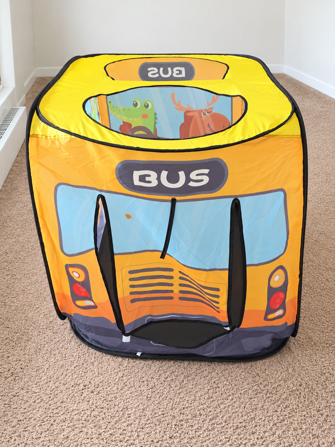 Kids Pop-Up Yellow School Bus Play Tent - photo 2
