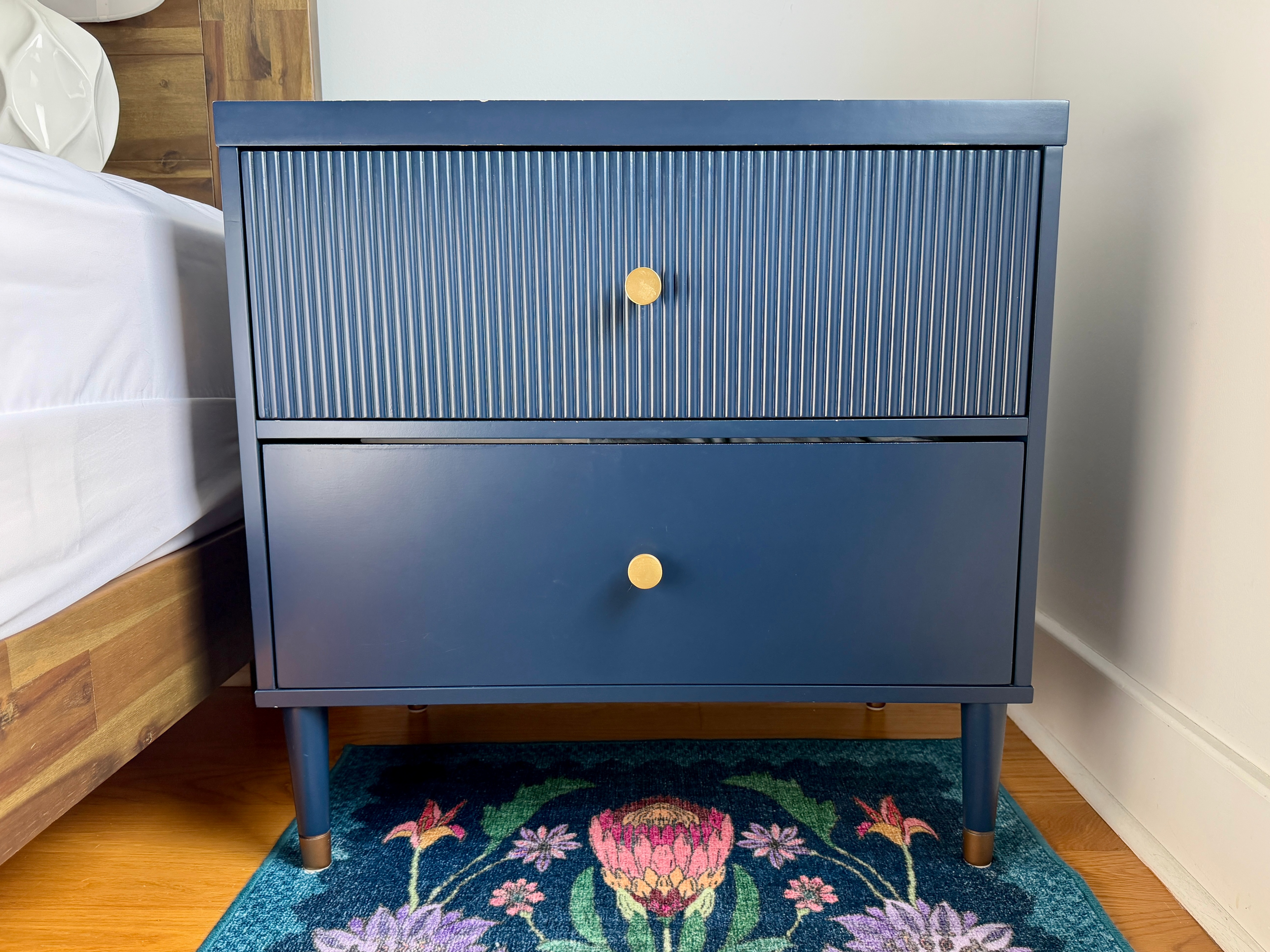 MCM Style Nightstands - Navy Blue - Pair - photo 2