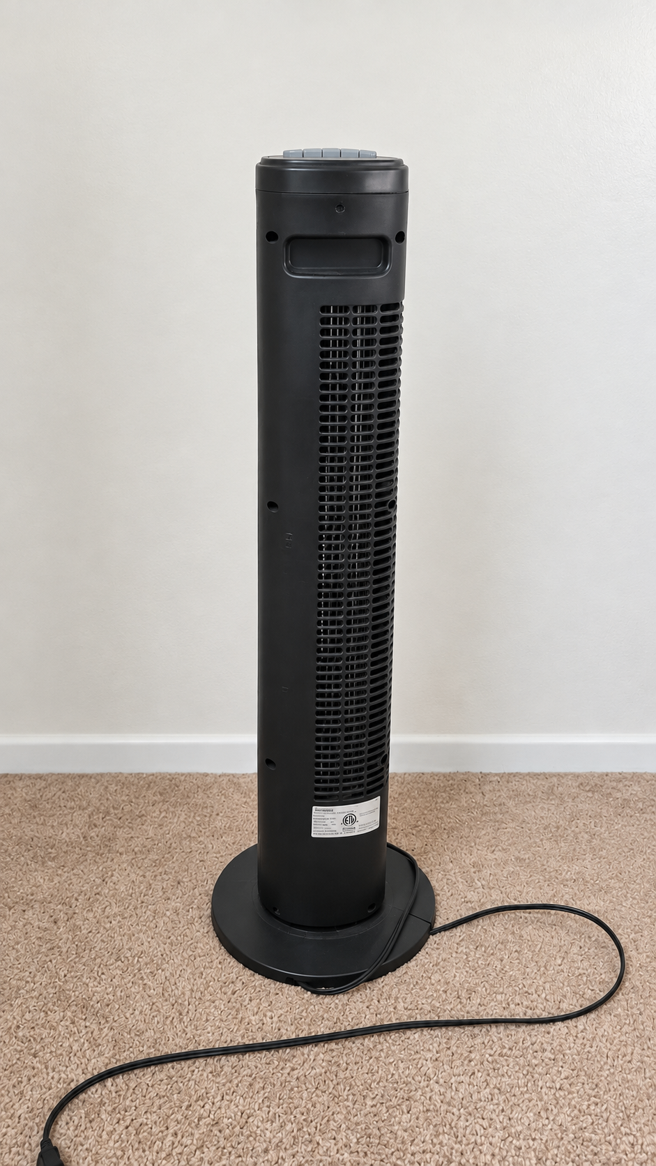 Sunbeam Oscillating Electric Tower Fan (3 Speeds) – Black - photo 3