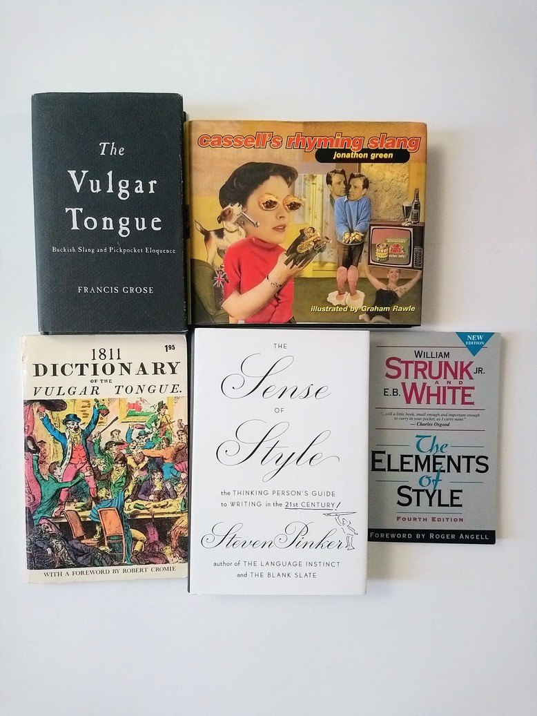 Slang, Language & Writing books!