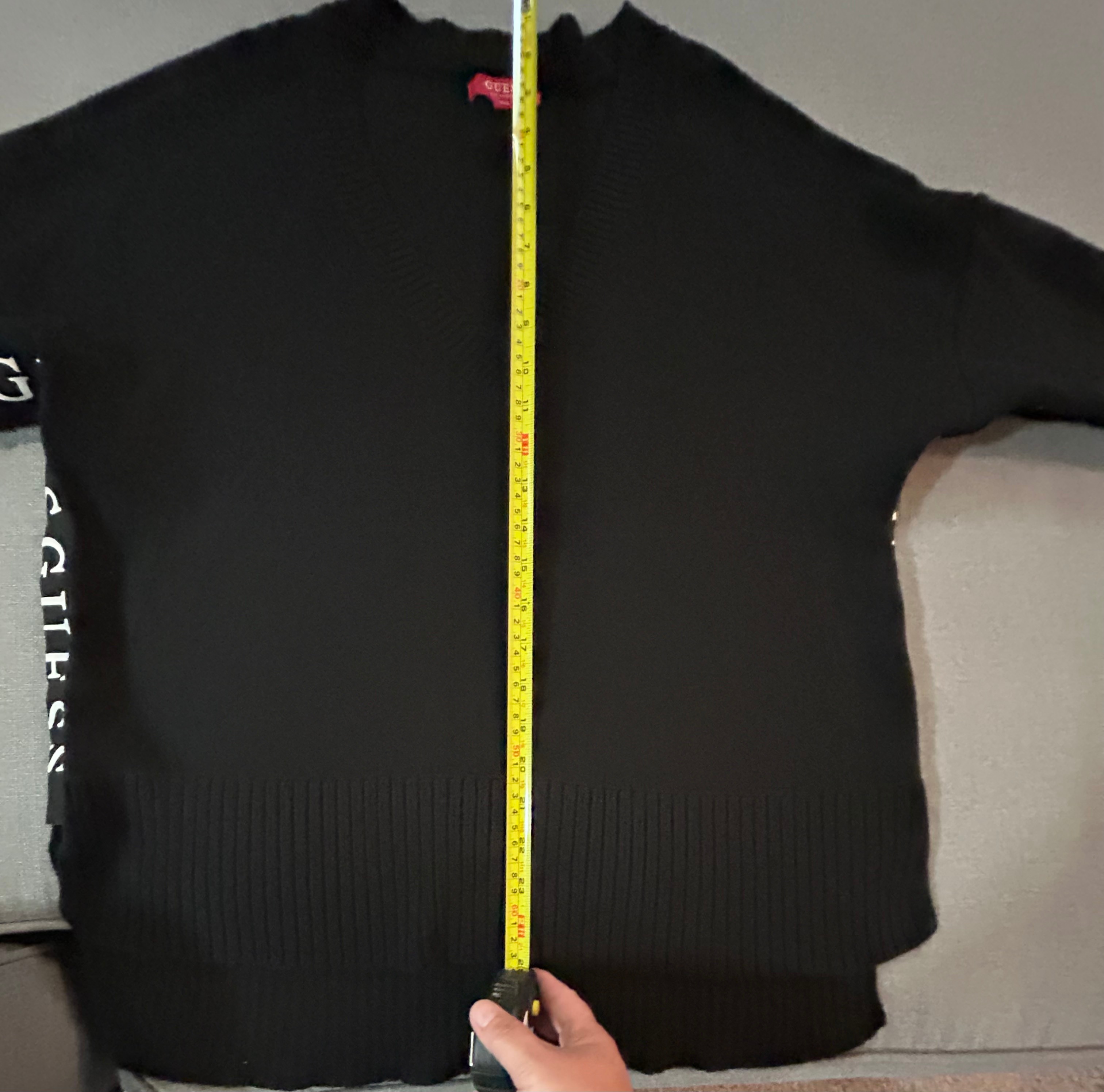 Womans GUESS Black Vneck Sweater XXL - photo 5
