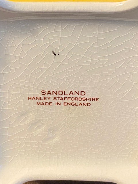 Vintage Sandland Hanley Art Deco Ceramic Biscuit Barrel, 1940s - photo 5