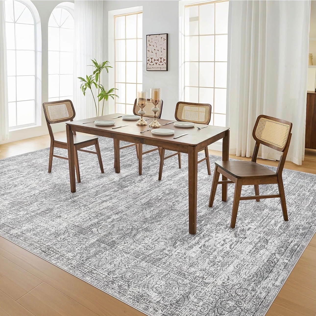 Area Rug 10x14ft Abstract Large Soft Indoor Washable Modern L PI - photo 3