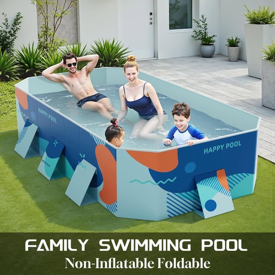 New Mugxnem Foldable Non Inflatable Large Swimming Pool, Large - photo 5