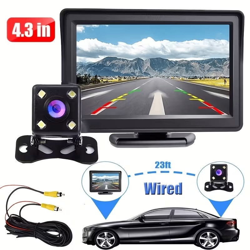 4.3-inc TFT LCD Color Monitor for Parking with Reverse Camera - photo 5