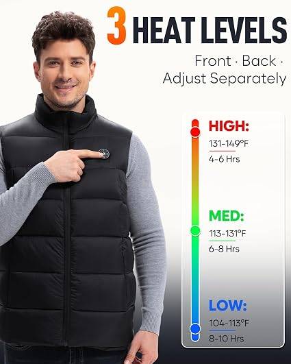 Men's Heated Vest, with 16000mAh Battery - photo 3