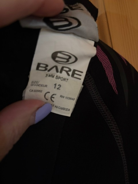 BARE Sport 3mm Women's Full Wetsuit Black/Pink - photo 4