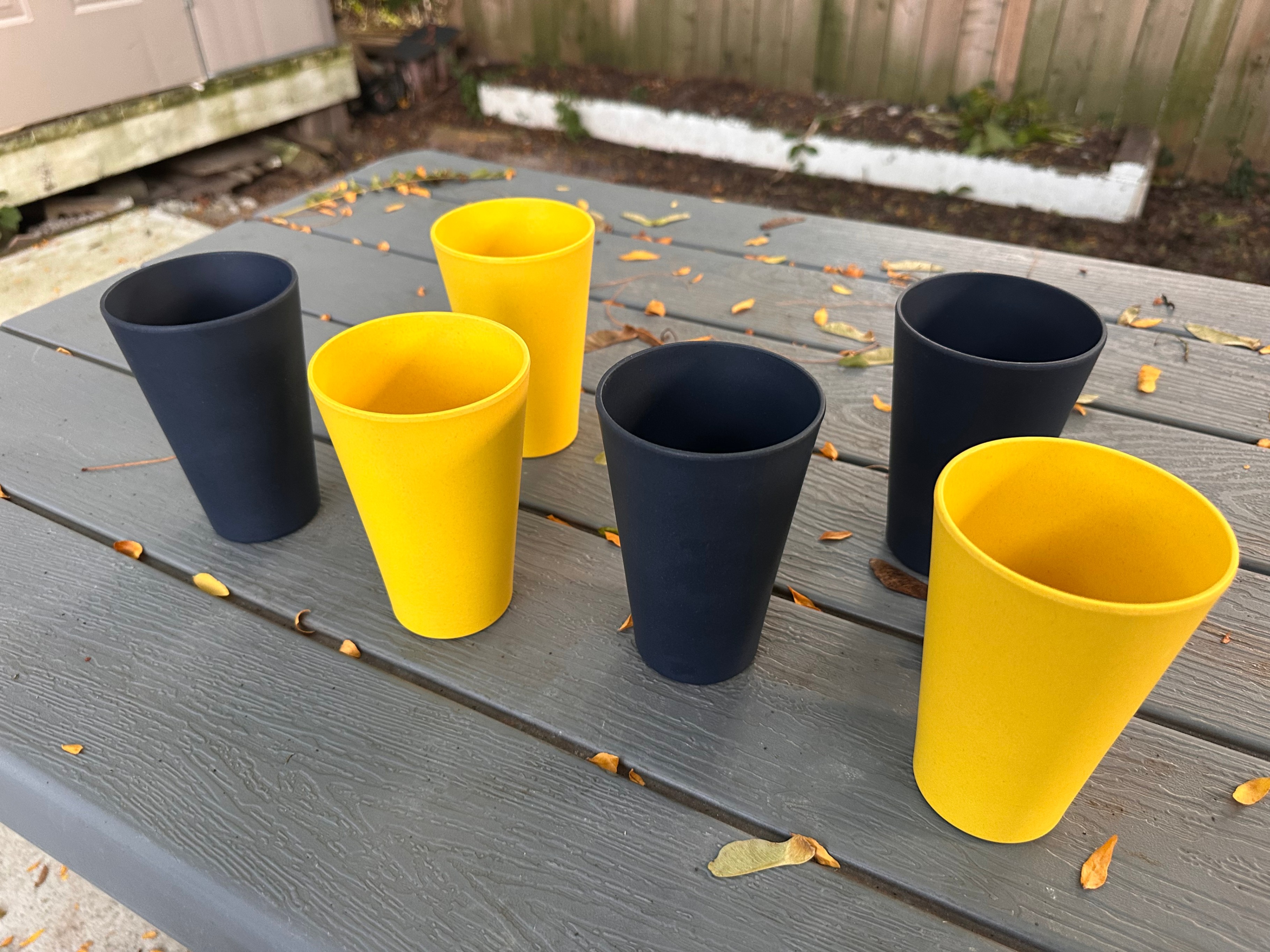 Brand new - Set of 6 Reusable Bamboo Drinking Cups - photo 2