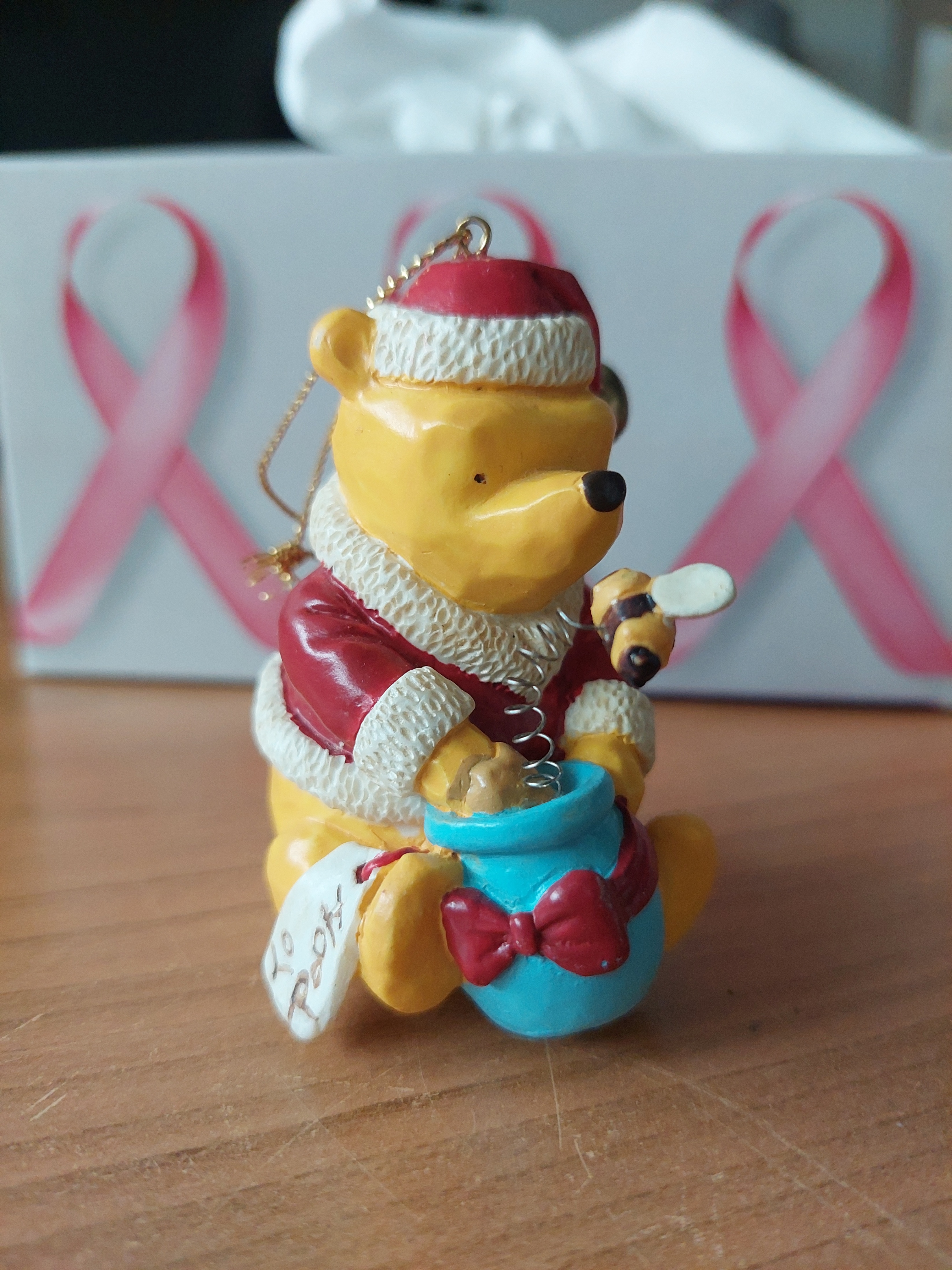 Vintage Classic Winnie the Pooh Christmas Ornament Santa Disney