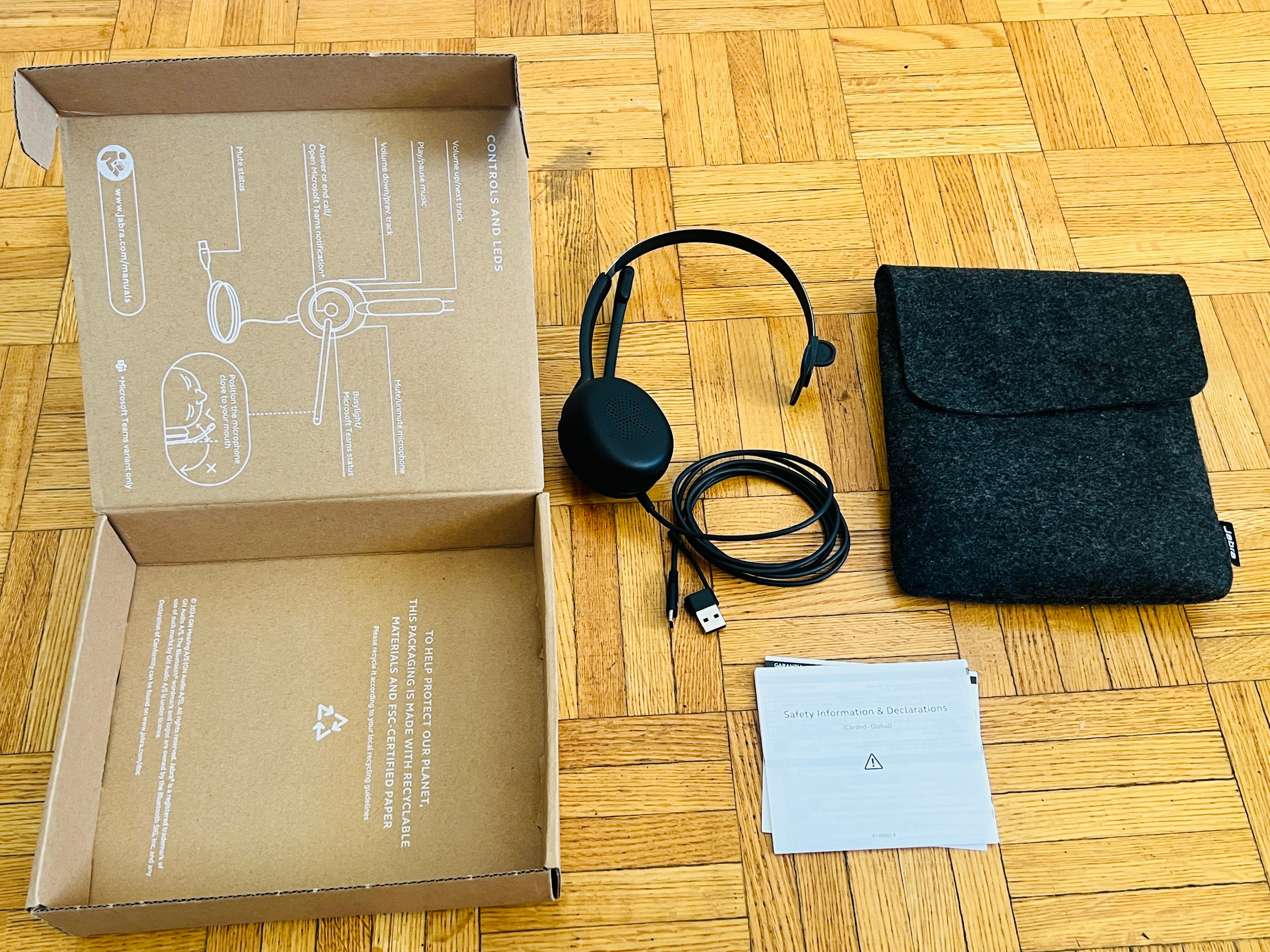 Jabra professional headset - Type C and USB ports (new) - photo 3