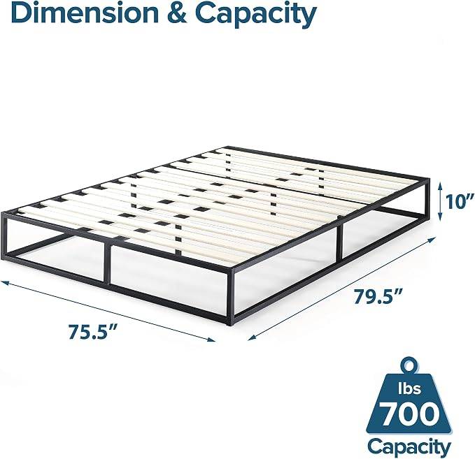 Kingsdown Beethoven King size mattress and Zinus platform frame - photo 5