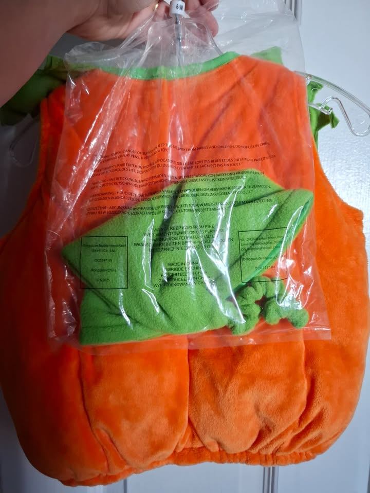 Baby Pumpkin Halloween Costume - 6-9m - photo 3