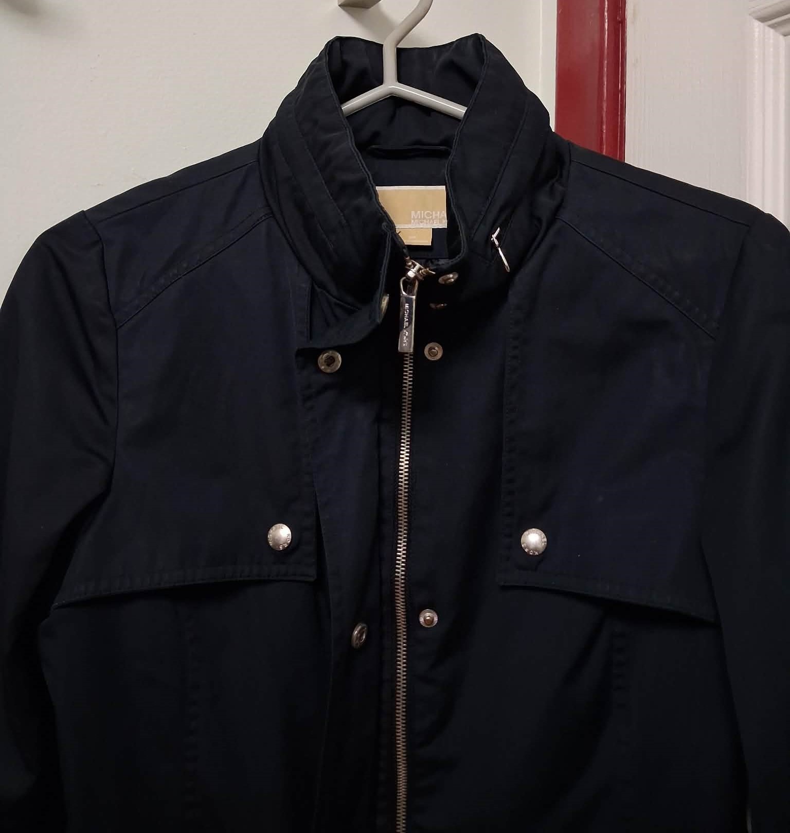 Michael Kors Black Hooded Utility Anorak Jacket Coat Excellent - photo 3