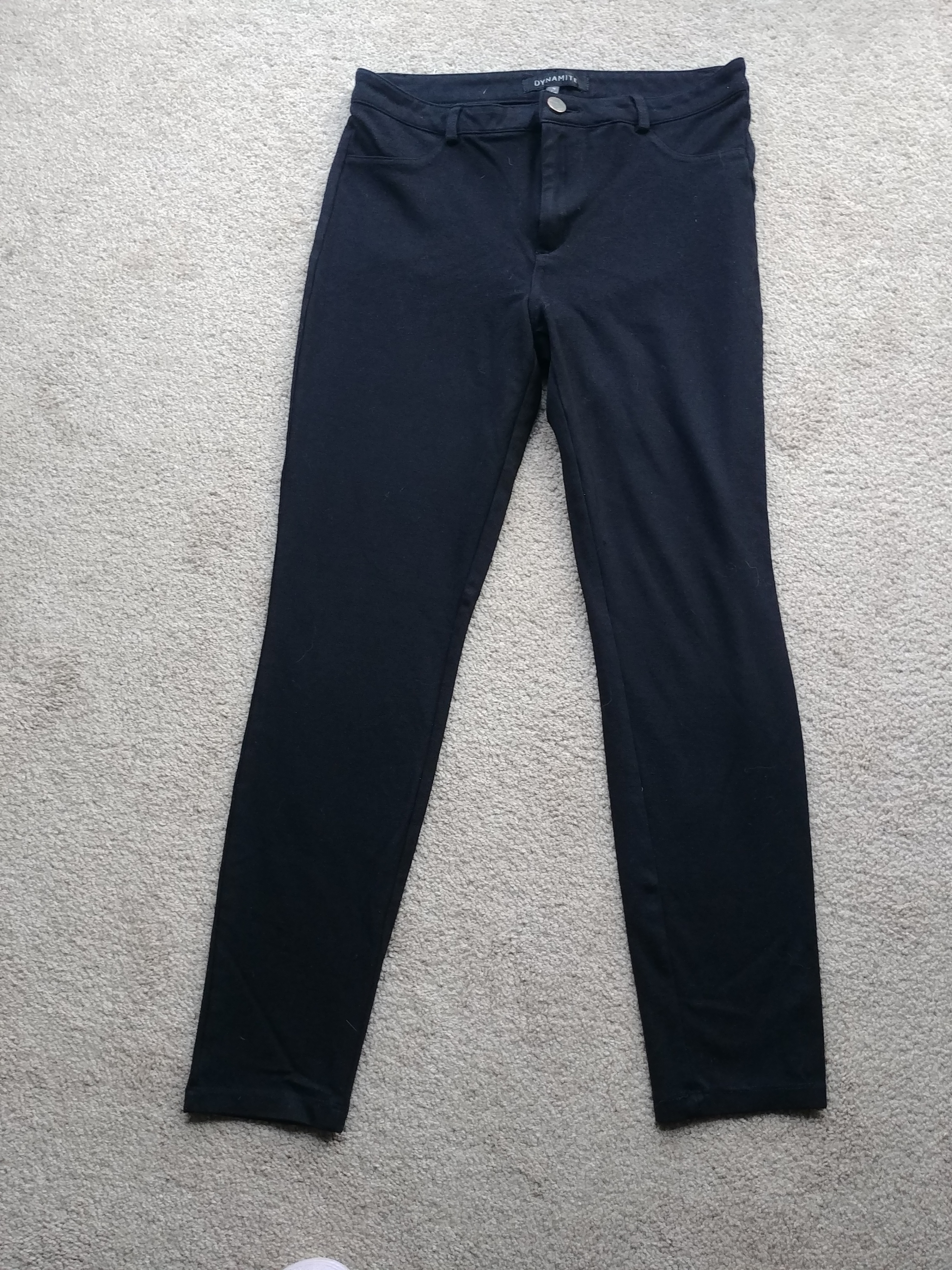 Dynamite Black Stretch Pants, Medium Good Condition